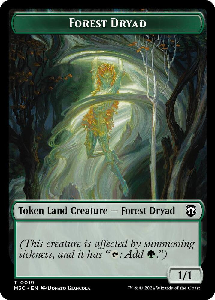 Forest Dryad Boar Double Sided Token 19 // 17 (Commander: Modern Horizons 3)  | Good Games Adelaide SA