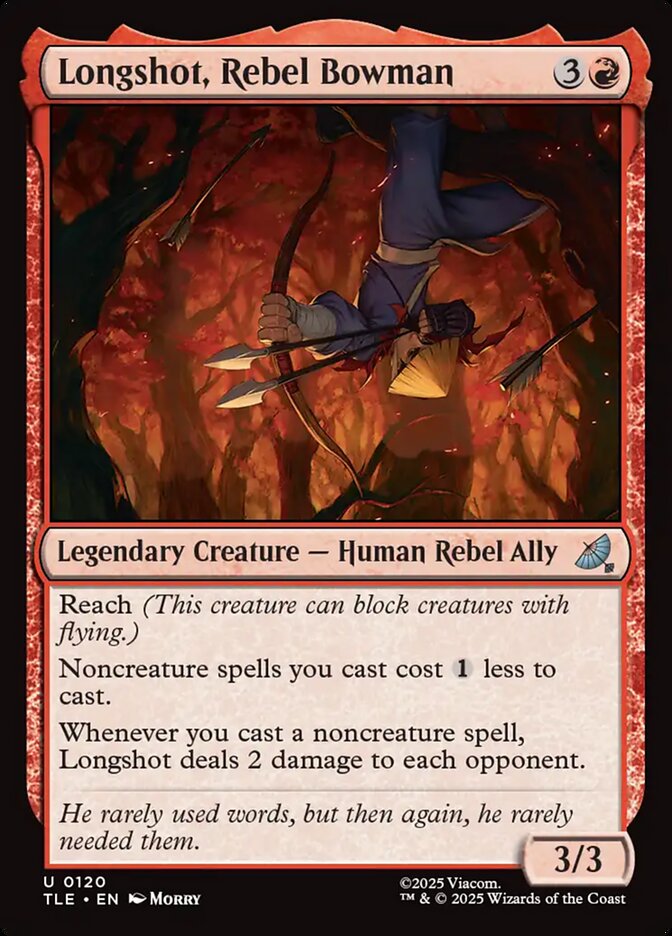 Longshot, Rebel Bowman 120 (Avatar: The Last Airbender: Eternal-Legal)  - Foil | Good Games Adelaide SA