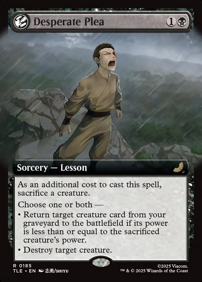 Desperate Plea 185/0 (Avatar: The Last Airbender: Eternal-Legal)  - Extended Art | Good Games Adelaide SA