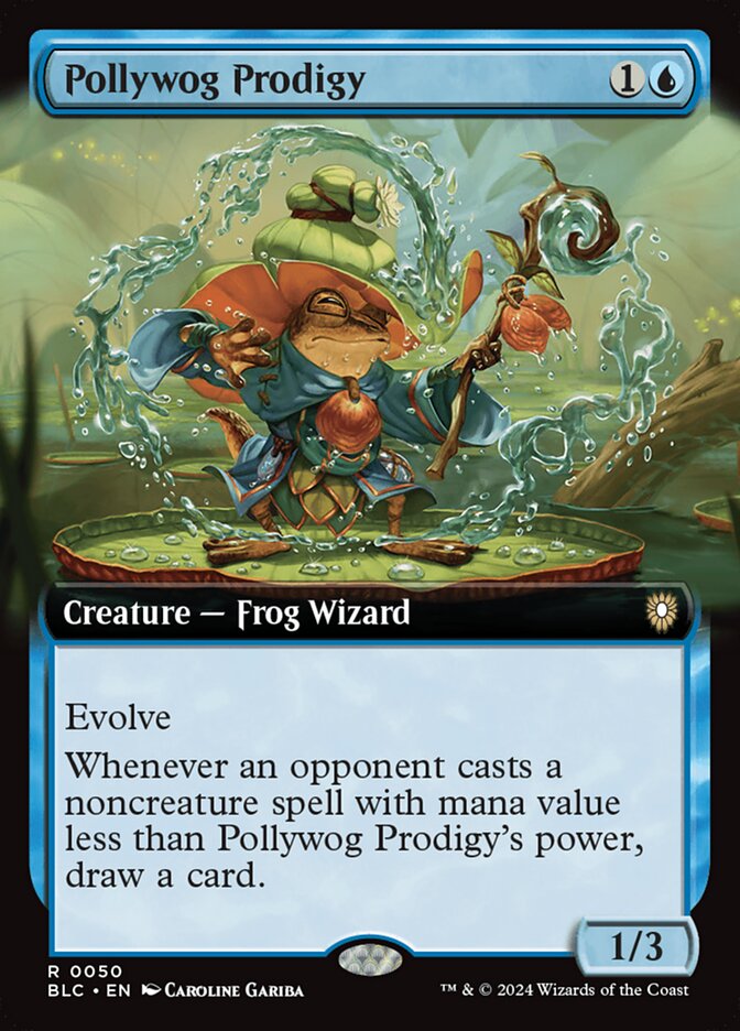 Pollywog Prodigy 50 (Commander: Bloomburrow)  - Extended Art | Good Games Adelaide SA