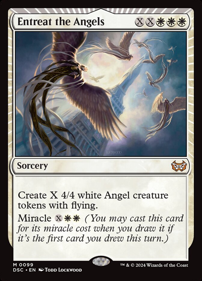 Entreat the Angels 99 (Commander: Duskmourn: House of Horror)  | Good Games Adelaide SA
