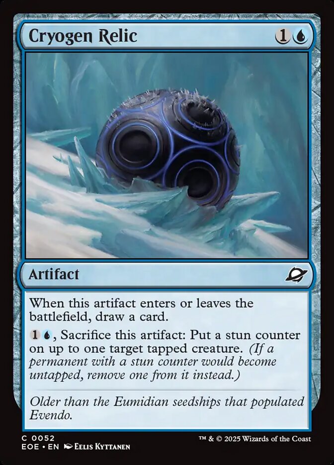 Cryogen Relic 52 (Edge of Eternities)  - Foil | Good Games Adelaide SA
