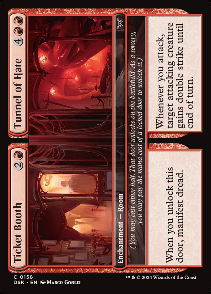 Ticket Booth // Tunnel of Hate 158 (Duskmourn: House of Horror)  | Good Games Adelaide SA