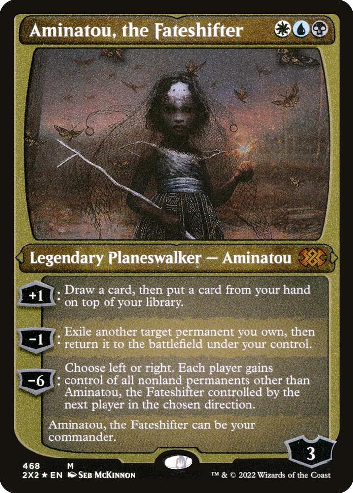 Aminatou the Fateshifter Foil Etched 468 (Double Masters 2022)  - Foil | Good Games Adelaide SA
