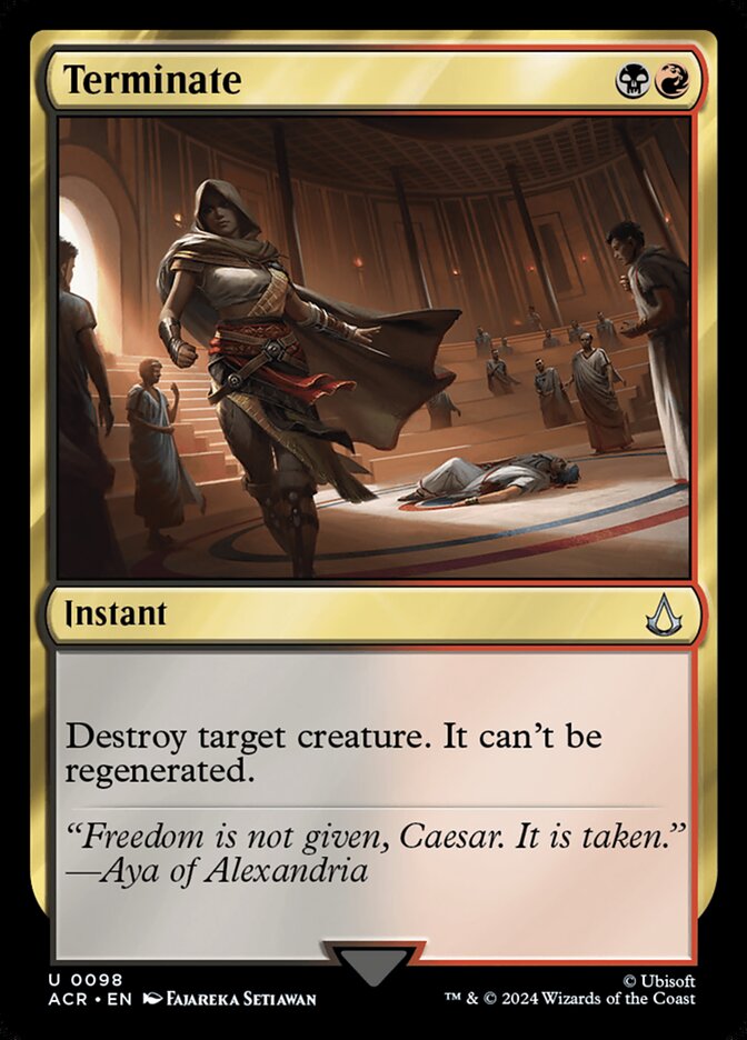 Terminate 98 (Universes Beyond: Assassin's Creed)  - Foil | Good Games Adelaide SA