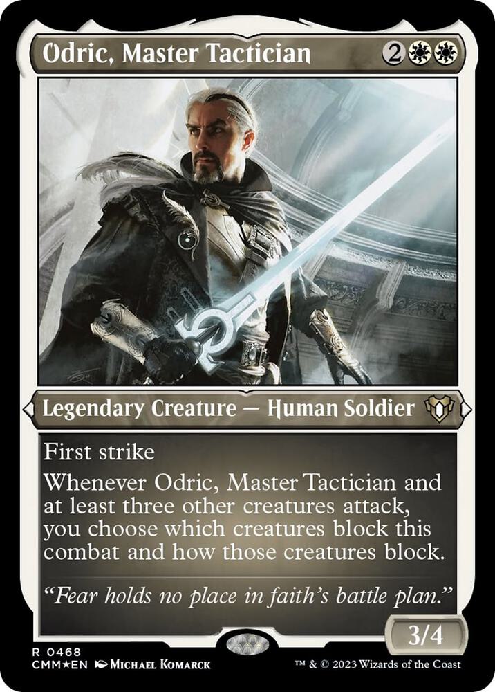 Odric, Master Tactician 468 (Commander Masters)  - Etched Foil | Good Games Adelaide SA