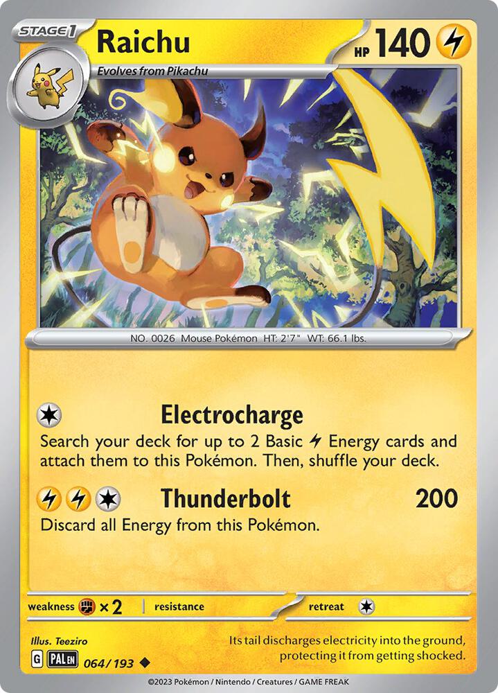 Raichu 064/193 (SV02: Paldea Evolved)  | Good Games Adelaide SA