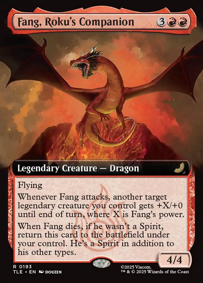 Fang, Roku's Companion 193 (Avatar: The Last Airbender: Eternal-Legal)  - Extended Art  | Good Games Adelaide SA