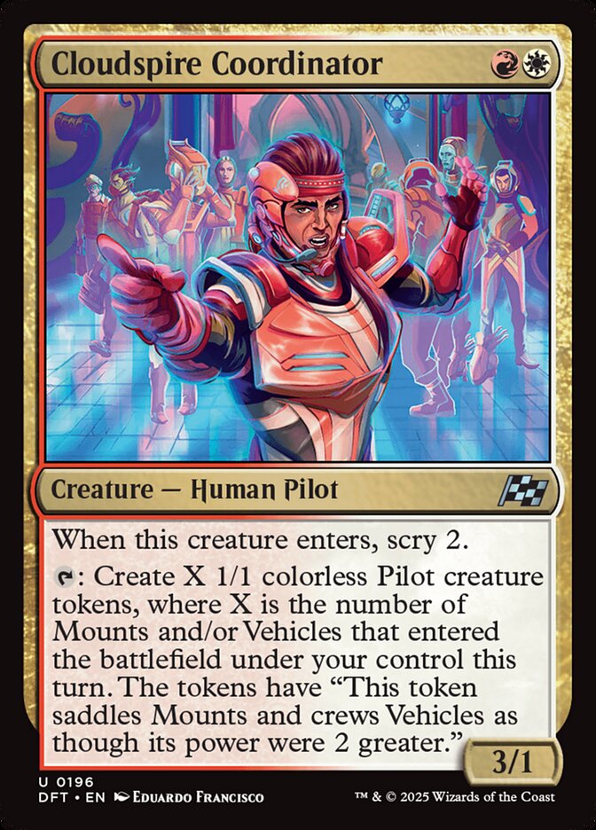 Cloudspire Coordinator 196 (Aetherdrift)  - Foil | Good Games Adelaide SA