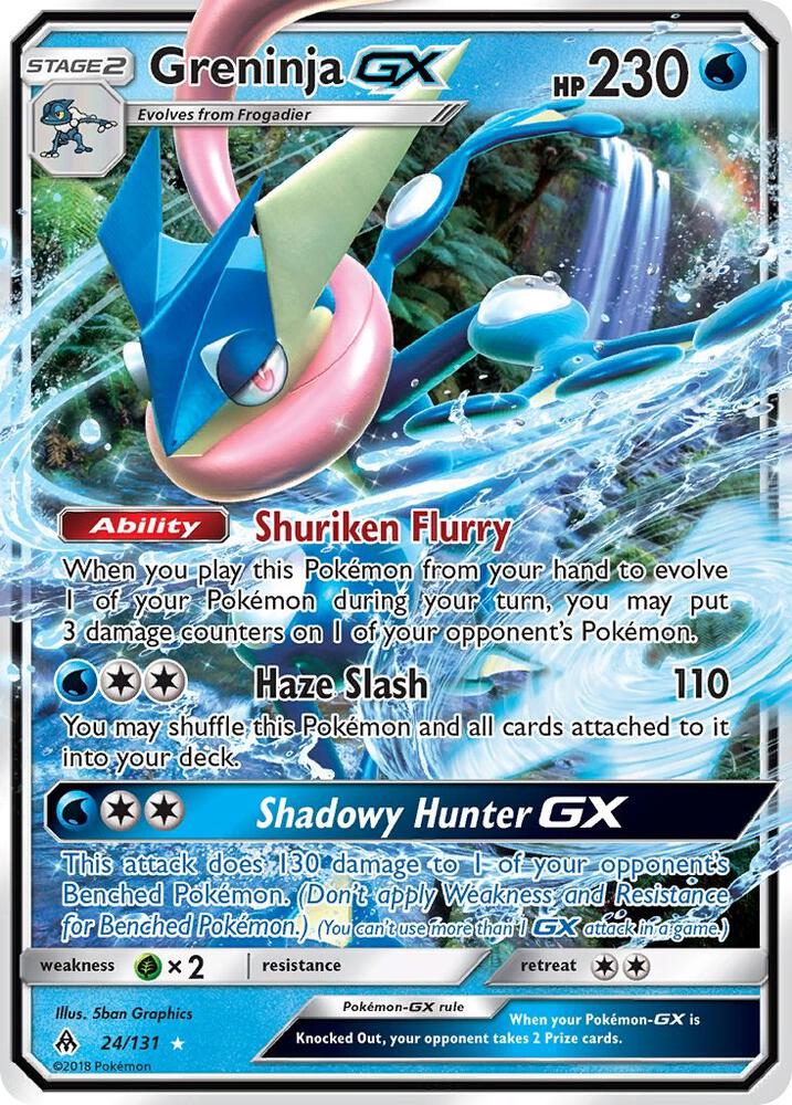 Greninja GX 24/131 (SM - Forbidden Light)  - Holofoil | Good Games Adelaide SA