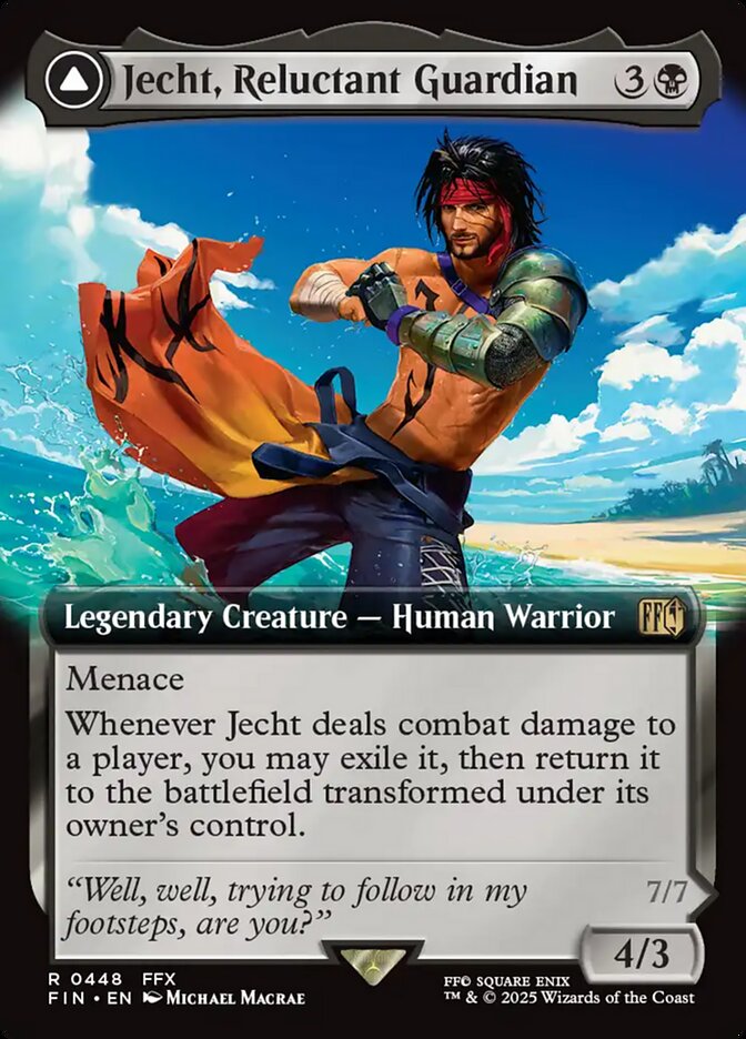 Jecht, Reluctant Guardian // Braska's Final Aeon 448/309 (FINAL FANTASY)  - Extended Art | Good Games Adelaide SA