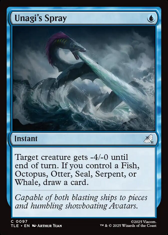 Unagi's Spray 97 (Avatar: The Last Airbender: Eternal-Legal)  - Foil | Good Games Adelaide SA