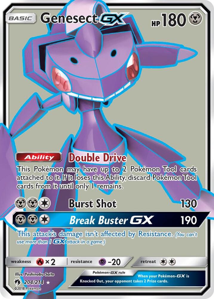 Genesect GX Full Art 204/214 (SM - Lost Thunder)  - Holofoil | Good Games Adelaide SA
