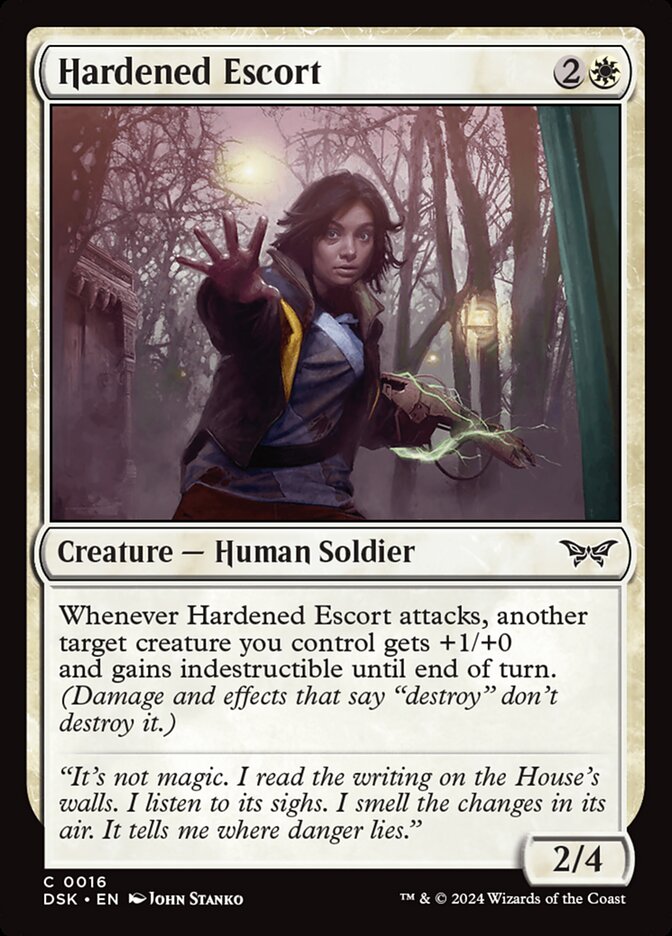 Hardened Escort 16 (Duskmourn: House of Horror)  - Foil | Good Games Adelaide SA