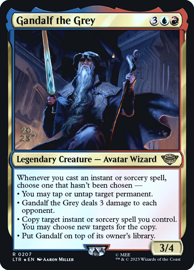 Gandalf the Grey 207 (Prerelease Cards)  - Foil | Good Games Adelaide SA