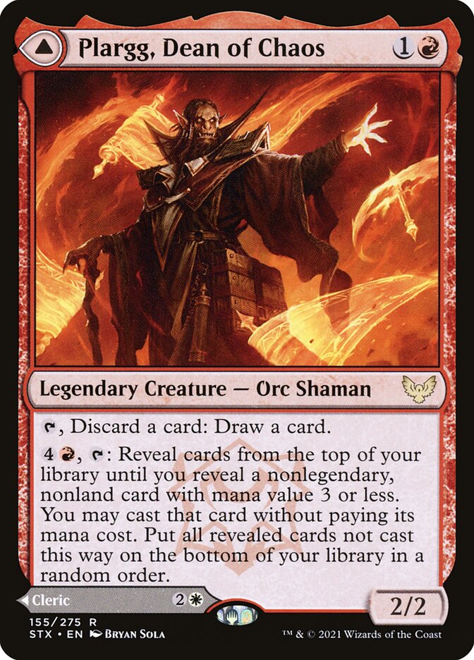 Plargg, Dean of Chaos // Augusta, Dean of Order 155 (Strixhaven: School of Mages)  - Foil | Good Games Adelaide SA