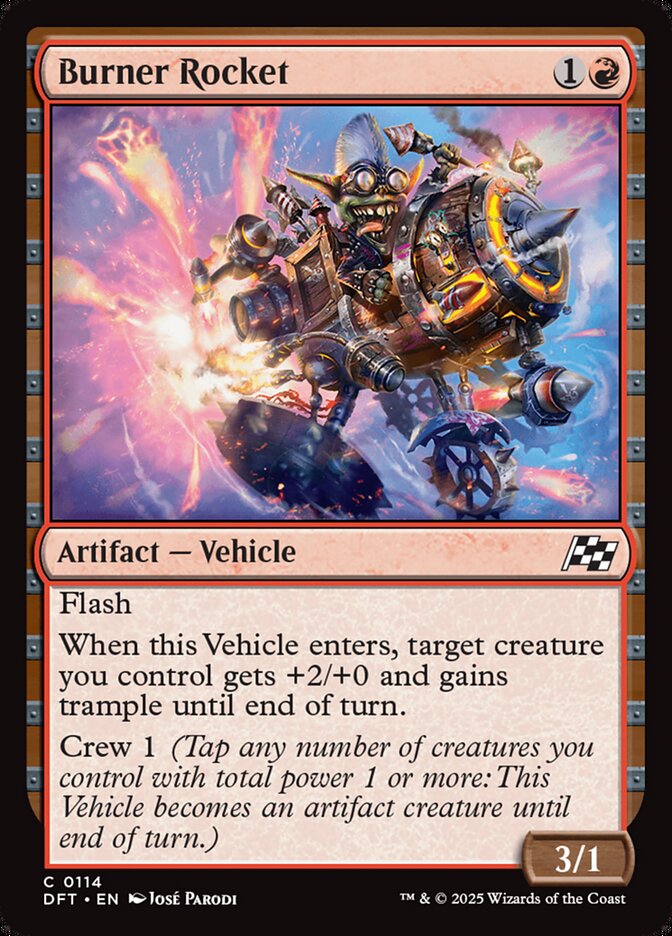 Burner Rocket 114 (Aetherdrift)  - Foil | Good Games Adelaide SA