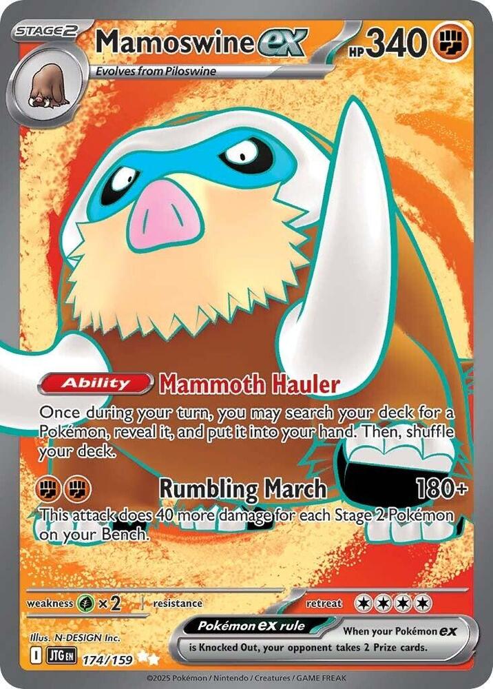 Mamoswine ex 174/159 (SV09: Journey Together)  - Holofoil | Good Games Adelaide SA