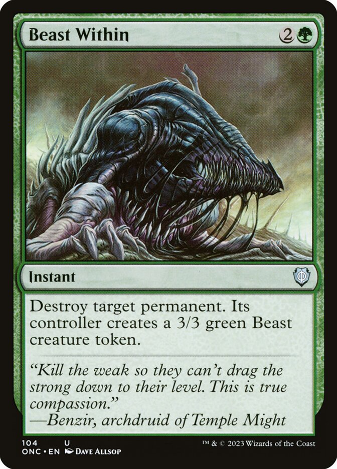 Beast Within 104 (Commander: Phyrexia: All Will Be One)  | Good Games Adelaide SA