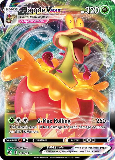 Flapple VMAX 019/163 (SWSH05: Battle Styles)  - Holofoil | Good Games Adelaide SA