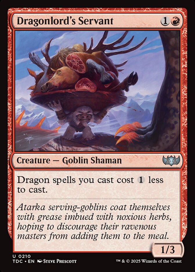 Dragonlord's Servant 210 (Commander: Tarkir: Dragonstorm)  | Good Games Adelaide SA