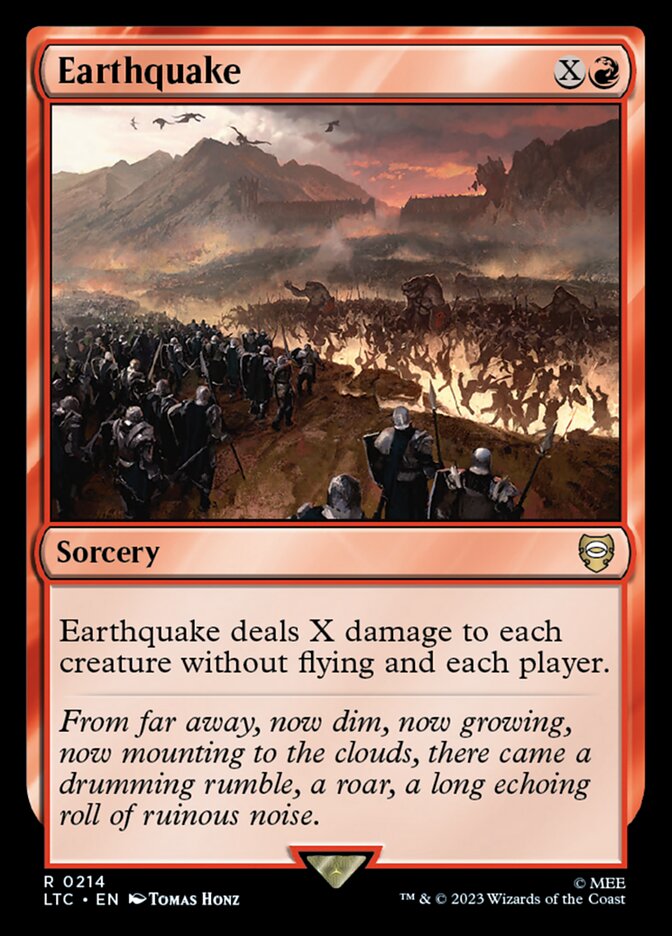 Earthquake 214 (Commander: The Lord of the Rings: Tales of Middle-earth)  | Good Games Adelaide SA