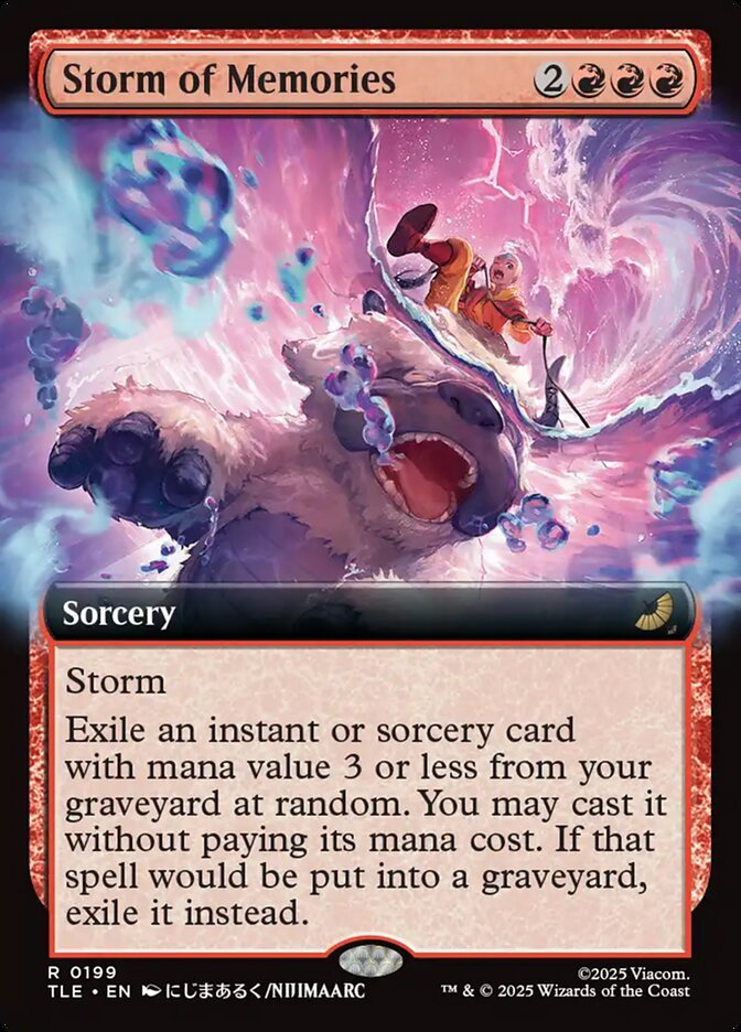 Storm of Memories 199/0 (Avatar: The Last Airbender: Eternal-Legal)  - Extended Art Foil | Good Games Adelaide SA