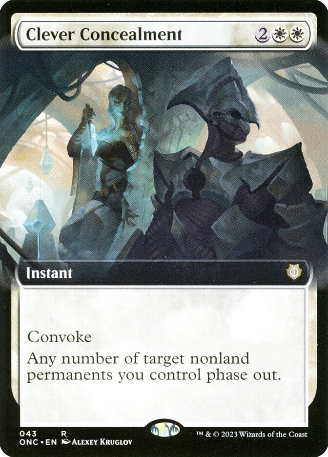 Clever Concealment 43 (Commander: Phyrexia: All Will Be One)  - Extended Art | Good Games Adelaide SA