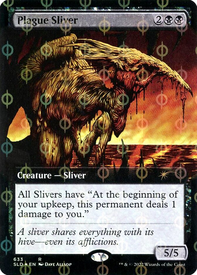 Plague Sliver Extended Art Step and Compleat Foil 633 (Secret Lair Drop Series)  - Foil | Good Games Adelaide SA