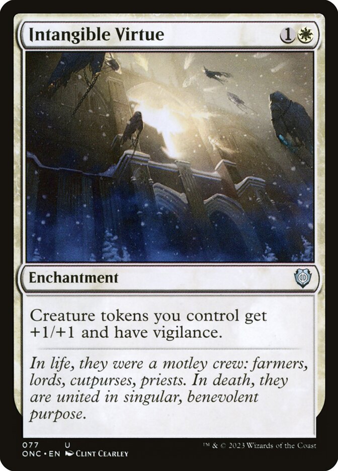 Intangible Virtue 77 (Commander: Phyrexia: All Will Be One)  | Good Games Adelaide SA
