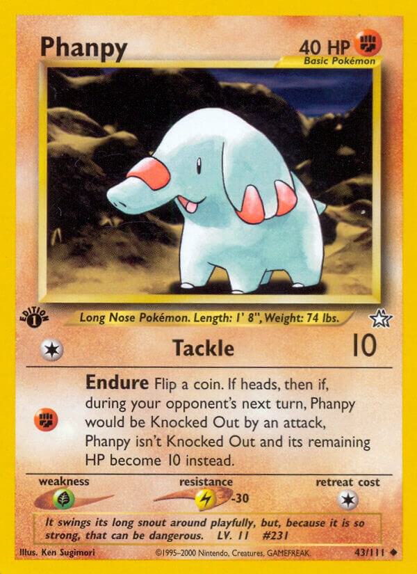 Phanpy 043/111 (Neo Genesis)  - 1st Edition | Good Games Adelaide SA