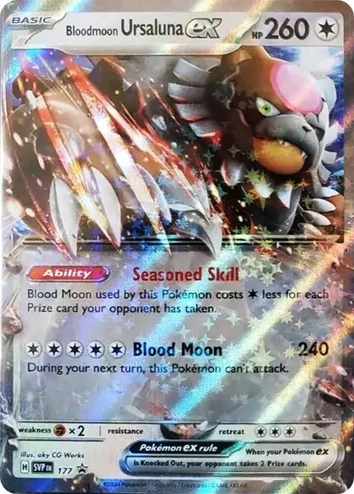 Bloodmoon Ursaluna ex 177 (SV: Scarlet & Violet Promo Cards)  - Holofoil | Good Games Adelaide SA