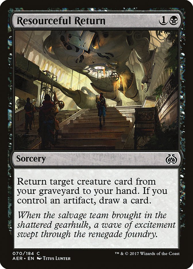 Resourceful Return 70 (Aether Revolt)  - Foil | Good Games Adelaide SA