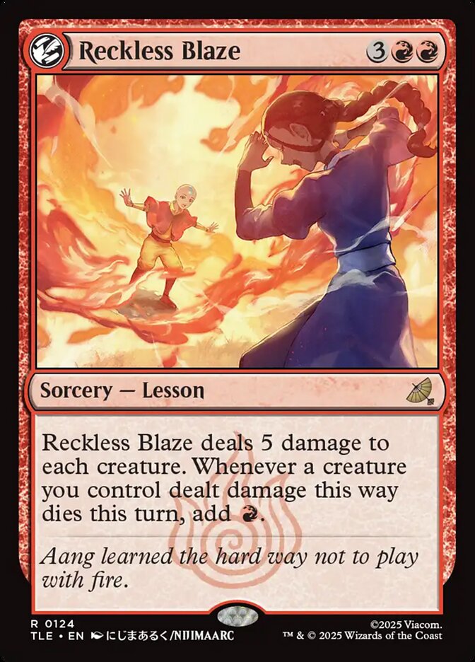 Reckless Blaze 124 (Avatar: The Last Airbender: Eternal-Legal)  - Foil | Good Games Adelaide SA