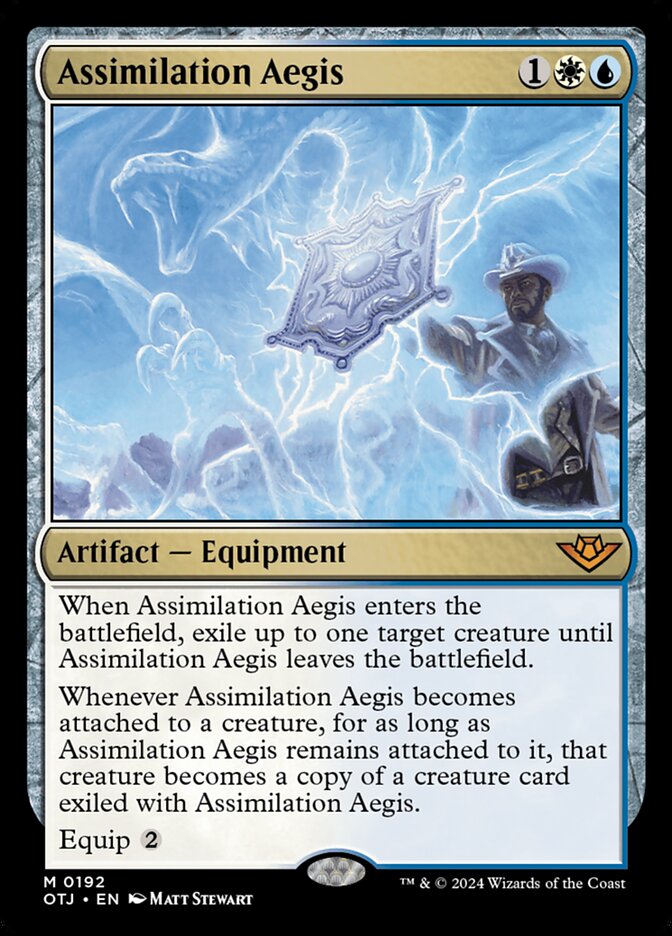 Assimilation Aegis 192 (Outlaws of Thunder Junction)  - Foil | Good Games Adelaide SA