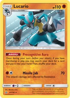 Lucario 67 156 SM Ultra Prism 067/156 (Deck Exclusives)  | Good Games Adelaide SA