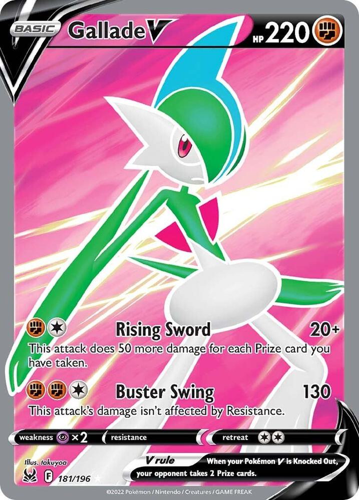 Gallade V Full Art 181/196 (SWSH11: Lost Origin)  - Holofoil | Good Games Adelaide SA