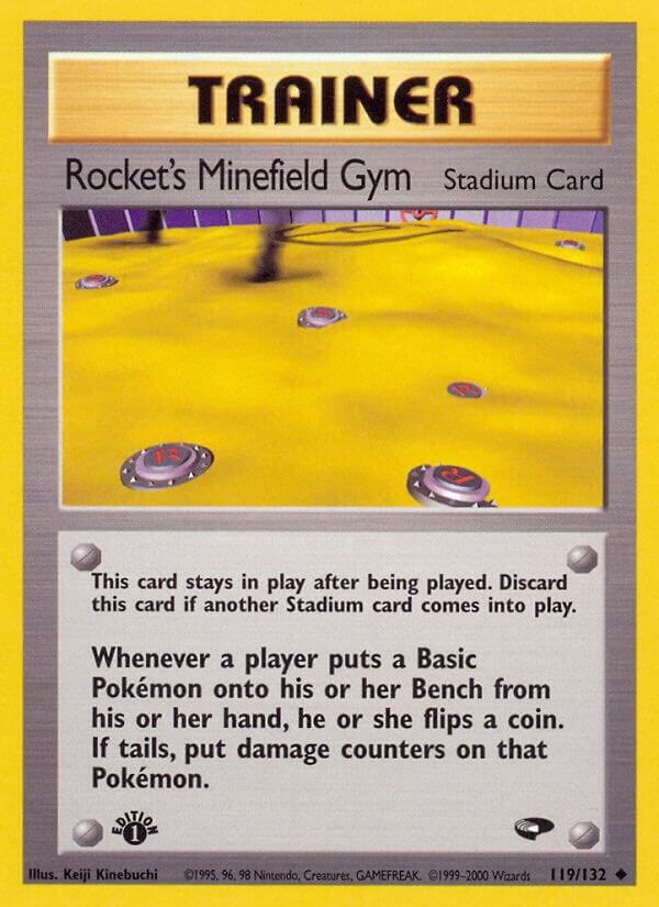 Rocket's Minefield Gym 119/132 (Gym Challenge)  - 1st Edition | Good Games Adelaide SA