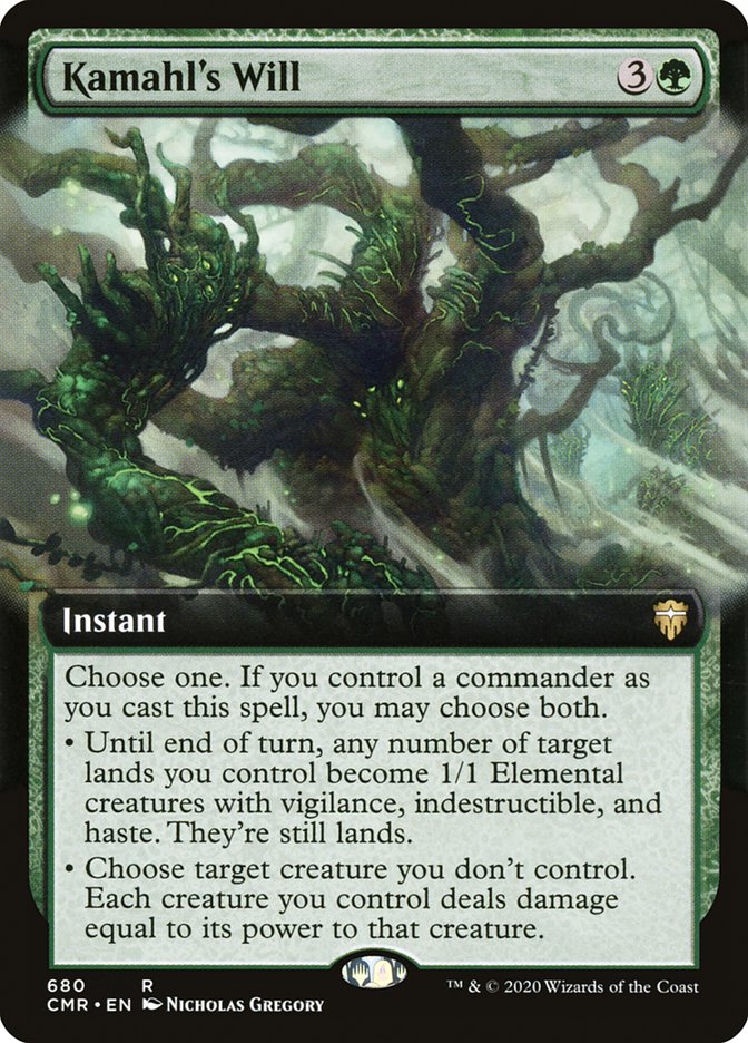 Kamahl's Will 680 (Commander Legends)  - Extended Art | Good Games Adelaide SA