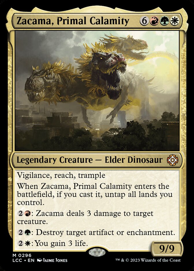 Zacama, Primal Calamity 296 (Commander: The Lost Caverns of Ixalan)  | Good Games Adelaide SA
