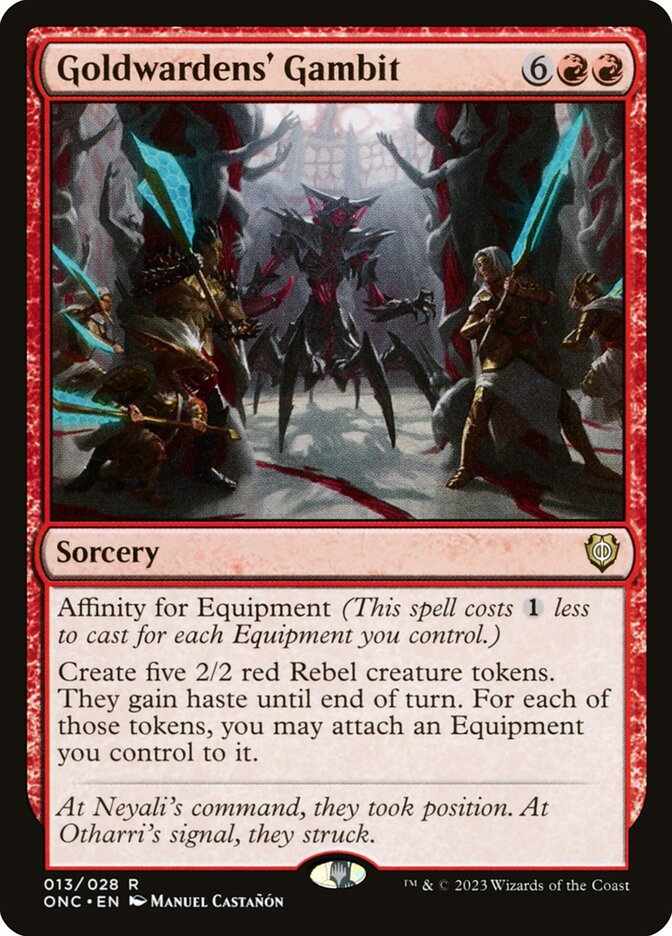 Goldwardens' Gambit 13 (Commander: Phyrexia: All Will Be One)  | Good Games Adelaide SA