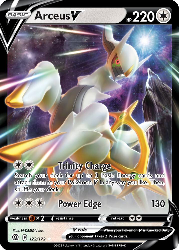 Arceus V 122/172 (SWSH09: Brilliant Stars)  - Holofoil | Good Games Adelaide SA