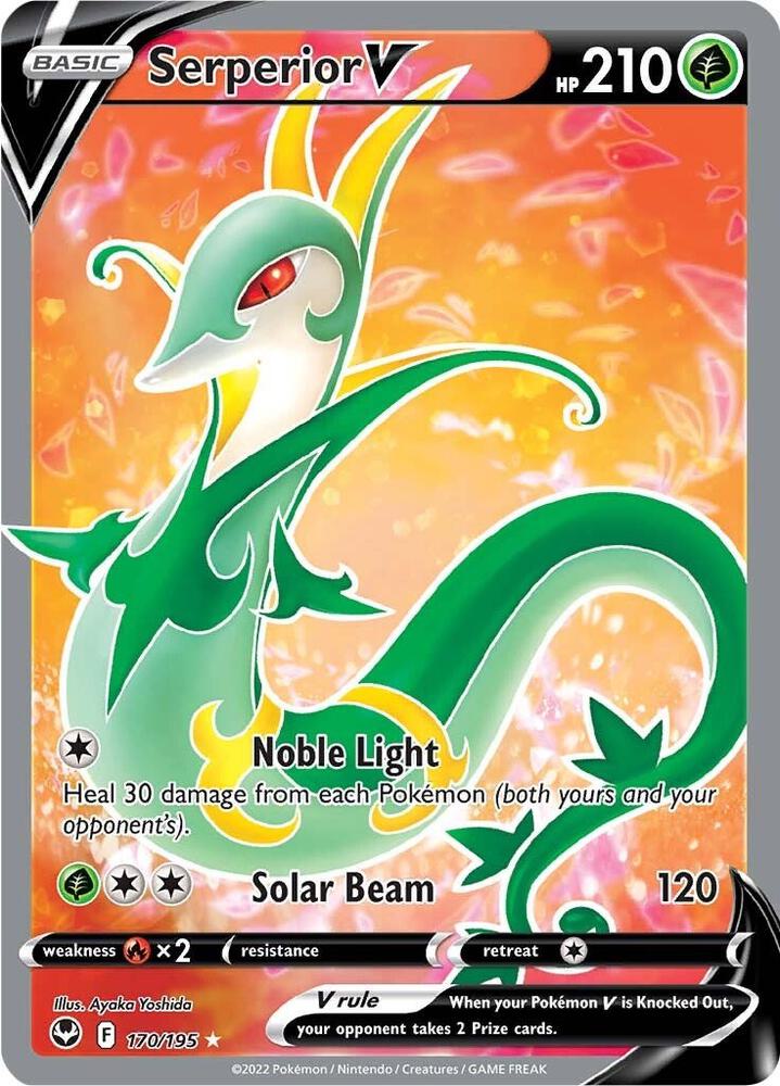 Serperior V Full Art 170/195 (SWSH12: Silver Tempest)  - Holofoil | Good Games Adelaide SA