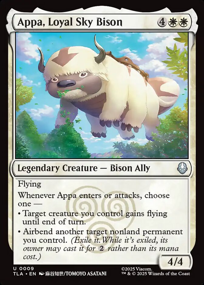Appa, Loyal Sky Bison 9 (Avatar: The Last Airbender)  - Foil | Good Games Adelaide SA