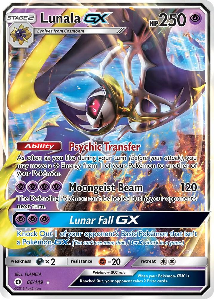 Lunala GX 66/149 (SM Base Set)  - Holofoil | Good Games Adelaide SA