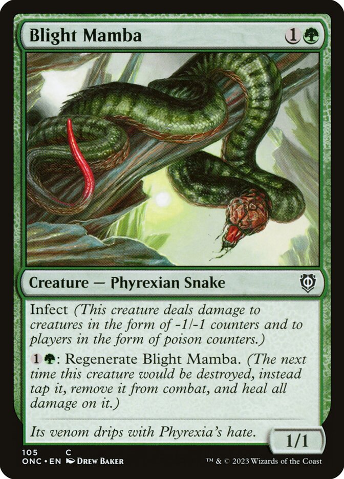 Blight Mamba 105 (Commander: Phyrexia: All Will Be One)  | Good Games Adelaide SA