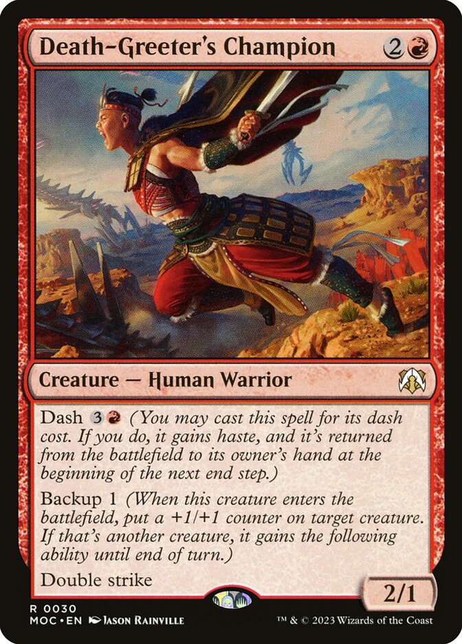 Death-Greeter's Champion 30 (Commander: March of the Machine)  | Good Games Adelaide SA