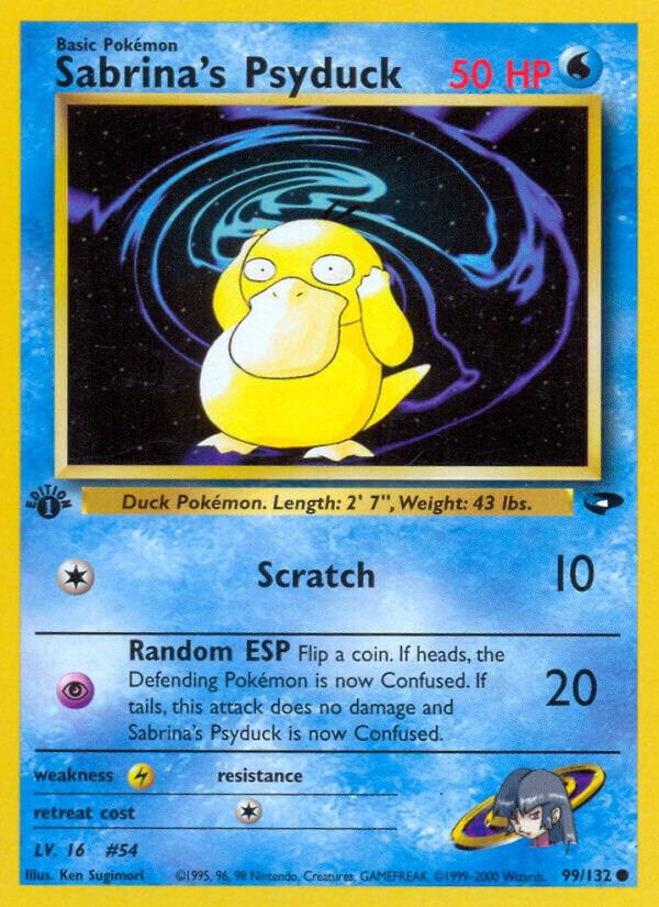 Sabrinas Psyduck 099/132 (Gym Challenge)  - Unlimited | Good Games Adelaide SA