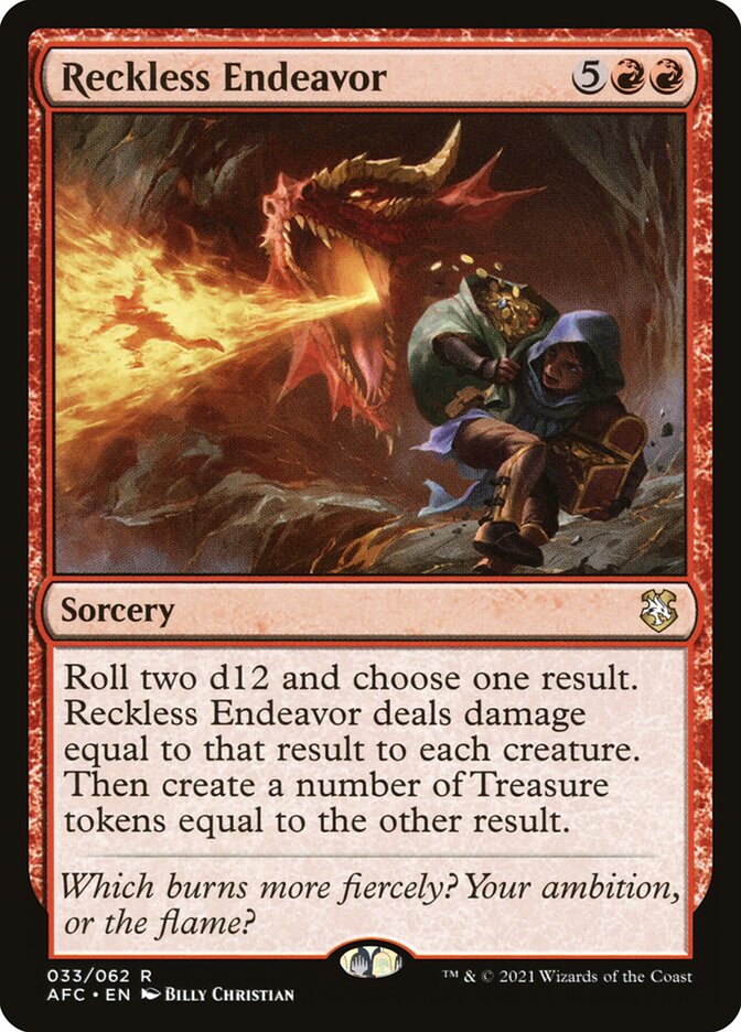 Reckless Endeavor 33 (Commander: Adventures in the Forgotten Realms)  | Good Games Adelaide SA