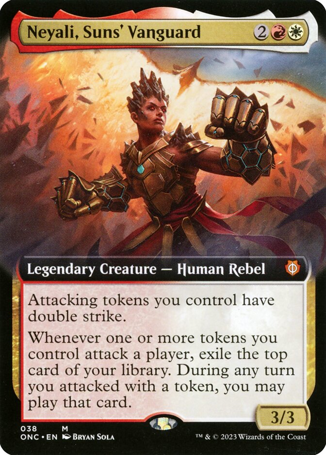 Neyali, Suns' Vanguard 38 (Commander: Phyrexia: All Will Be One)  - Extended Art | Good Games Adelaide SA